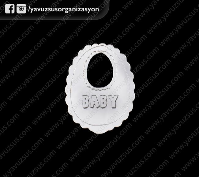 Pleksi baby önlük 25ad (5x3,7) GUMUS