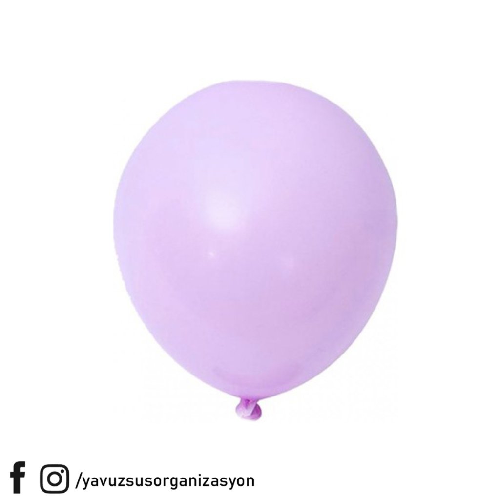 12 inç Makaron Balon Jumbo Balon (10 lu) LILA
