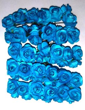 KAĞIT GÜL ORTA BOY KOYU MAVI