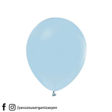 12 inç Makaron Balon Jumbo Balon (10 lu) MAVI