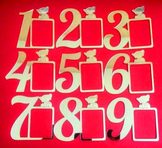 Pleksi Rakamlı resim çerçevesi (9x8,5) ALTIN 6