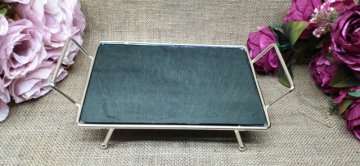 Küçük ayaklı tepsi(16*28cm)(KLD) GUMUS