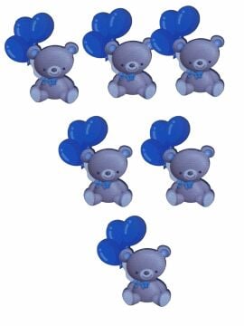 Ahşap Üzeri Uv Baskı Minik Ayıcık Figür& obje