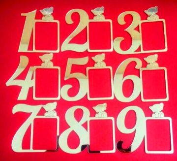 Pleksi Rakamlı resim çerçevesi (9x8,5) GUMUS 1