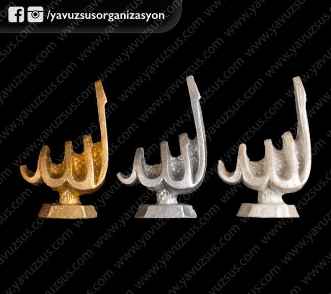 simli döküm Allah yazısı (KLD) ALTIN