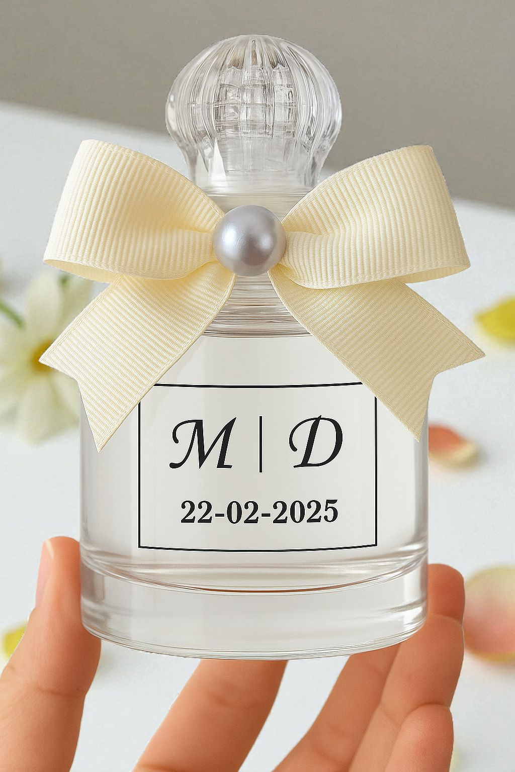 Oval isme özel cam şişe hediyelik(20 adet)