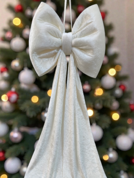 Kadife büyük  yılbaşı ağaç fiyonku