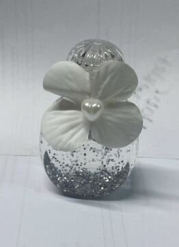 Simli kolonyalı Pvc Oval şişe Hediyelik(20 adet)