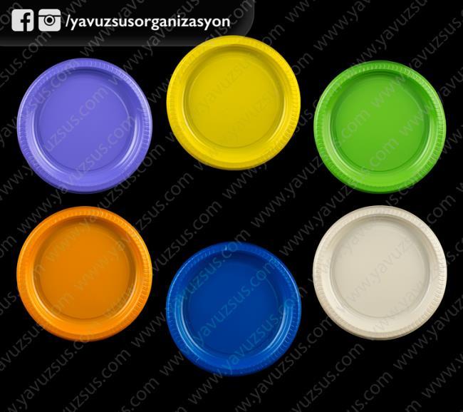 düz tabak(25 ad) PEMBE