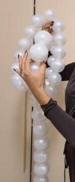 2.5 mt 7 cm inci görünümlü dekorasyon topu