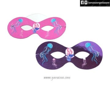 6 lı Deniz Kızı Konseptli Maske(Gözlük)