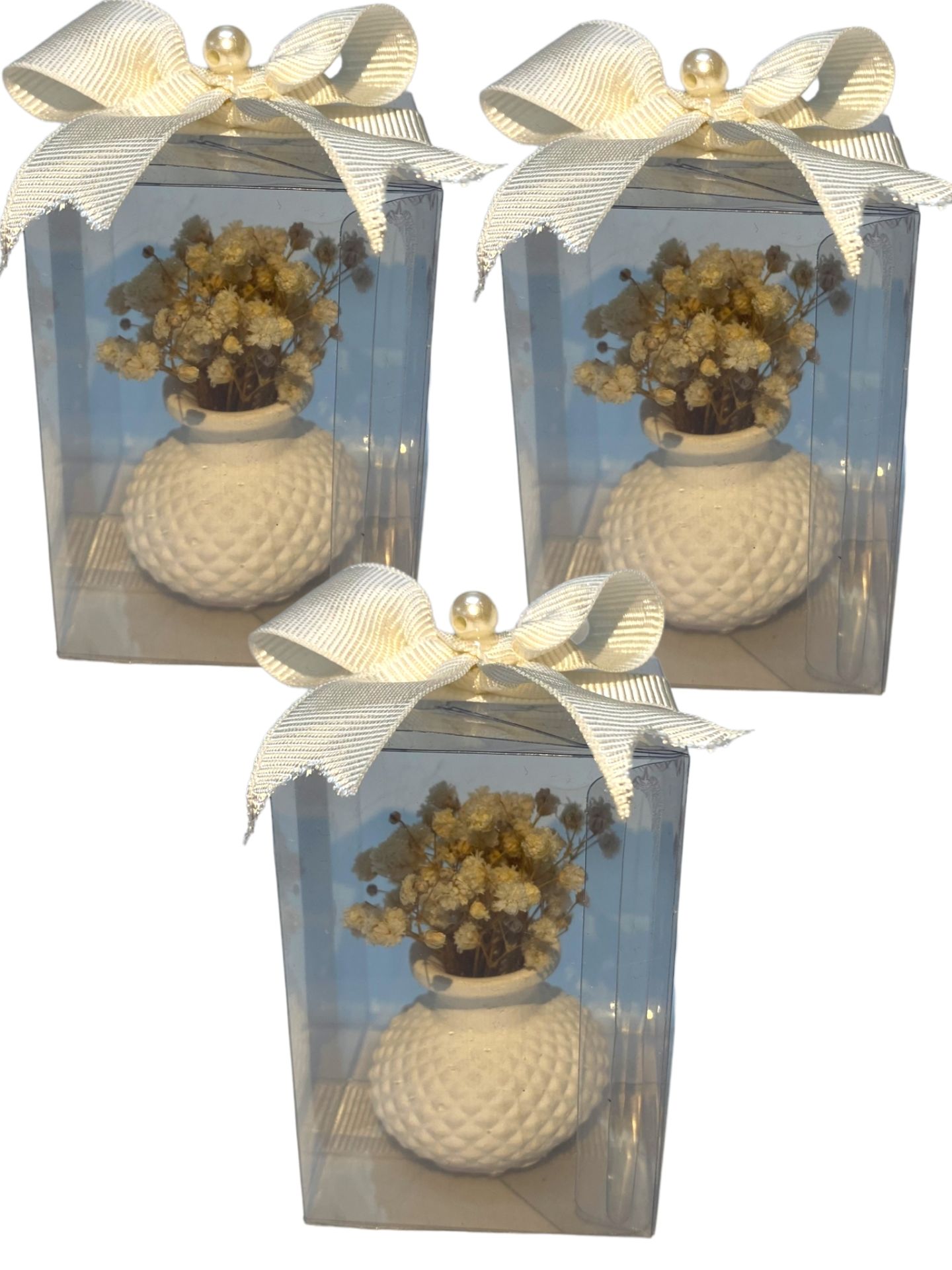 Kutuda Çiçekli Vazo  Hediyelik(20 Adet)