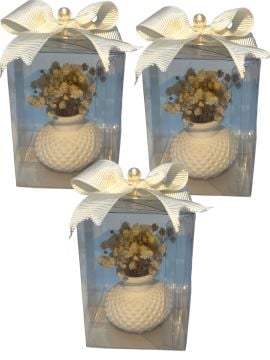 Kutuda Çiçekli Vazo  Hediyelik(20 Adet)