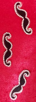 Taşlı Küçük Bıyık 5 adet(5cm*1.5cm)