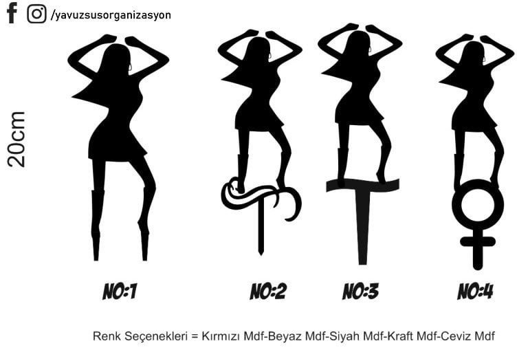 Boşanma Partisi Pasta Üzeri Çubuk