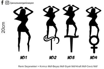 Boşanma Partisi Pasta Üzeri Çubuk