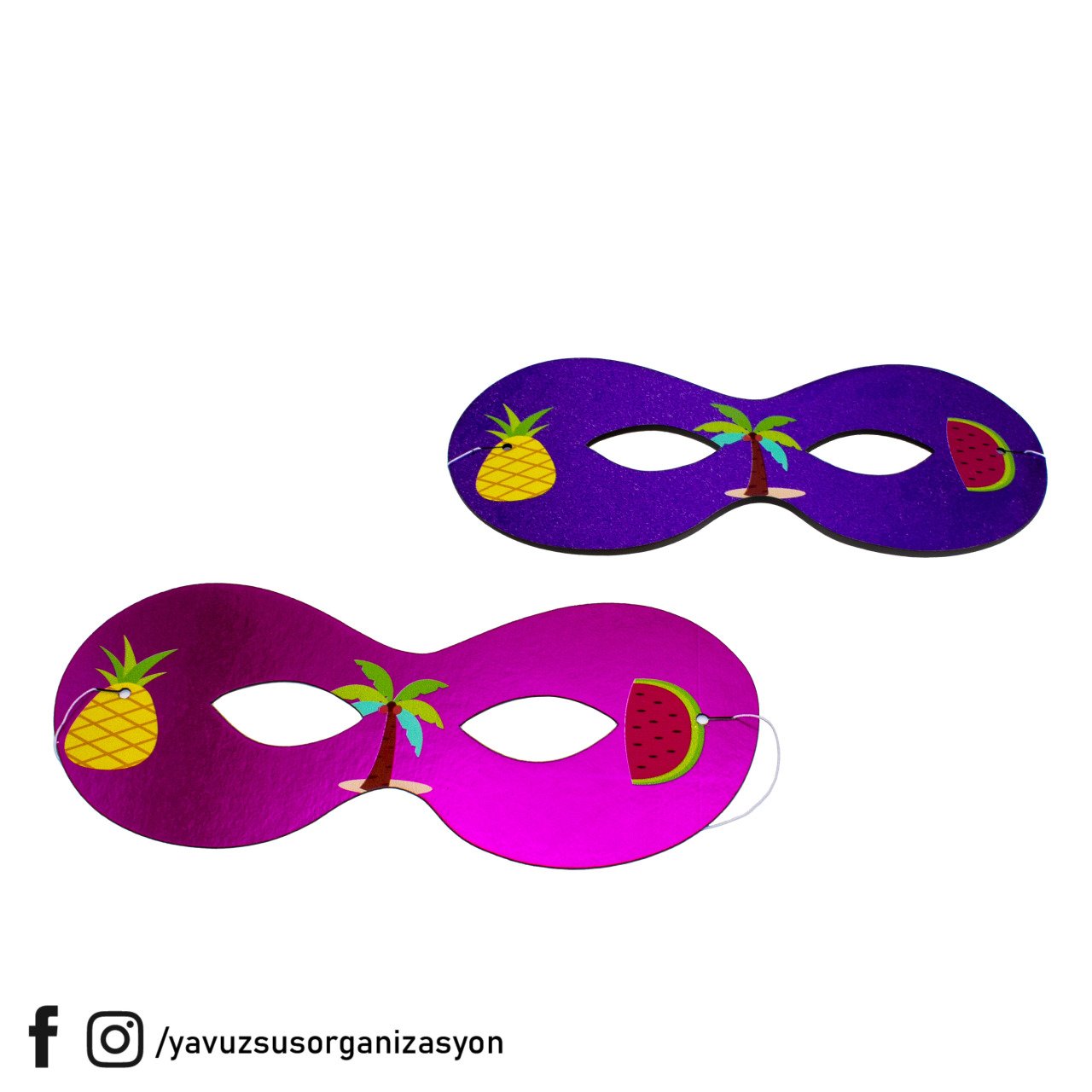 6 lı Flamingo Konseptli Maske(Gözlük)