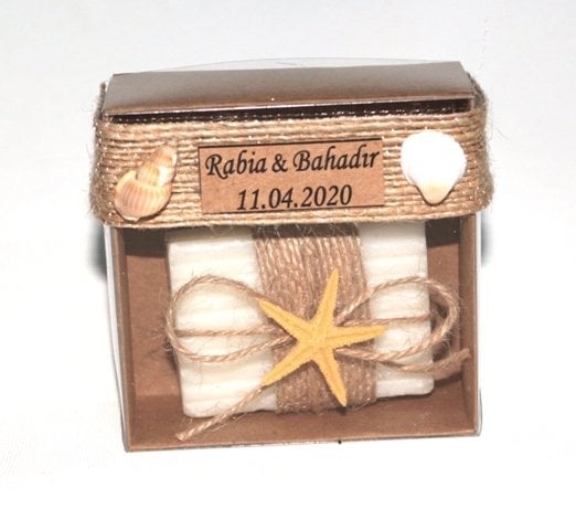 Deniz Figürlü Sabun Kutuda  Hazır Şek(20 ad)