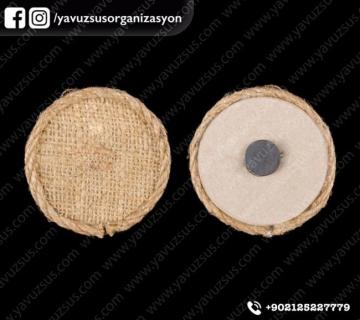 Yuvarlak mıknatıslı çuval süs (ahşap)