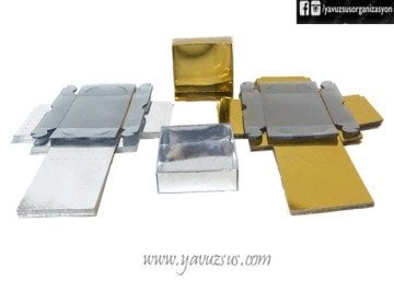 Altın & Gümüş Kare Kutu  (25ad)