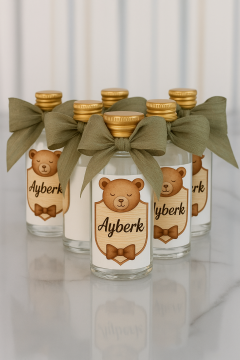 İsme özel 30cc  şişe hediyelik(20 adet)