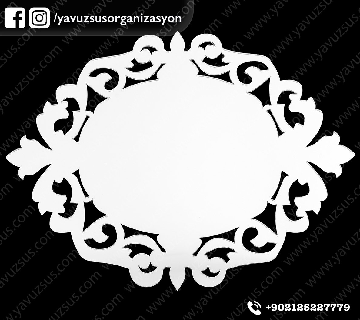 Pleksi laleli çerçeve boş 35x25 GUMUS