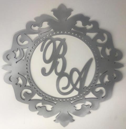 Ahşap boyalı desenli isimlik(40*40)