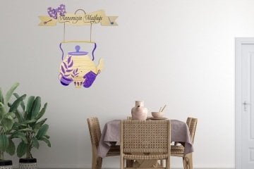 Annemizin Mutfağı 2 Parça Duvar Süsü