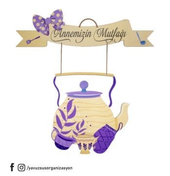 Annemizin Mutfağı 2 Parça Duvar Süsü