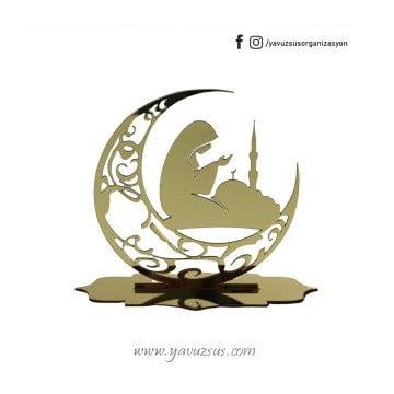 Pleksi Ramazan Modeli Masa Üstü Dekor(Tabanlık)