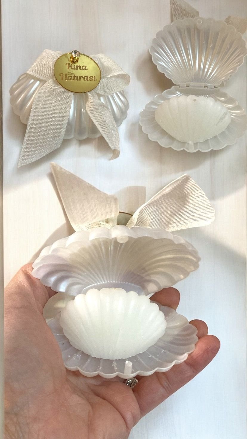 İstiridye Kutu İçerisinde Mum Hediyelik(20 adet)