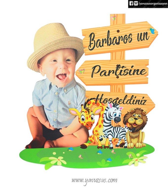 Ayaklı Kişiye Özel Safari Karşılama & Yön Panosu