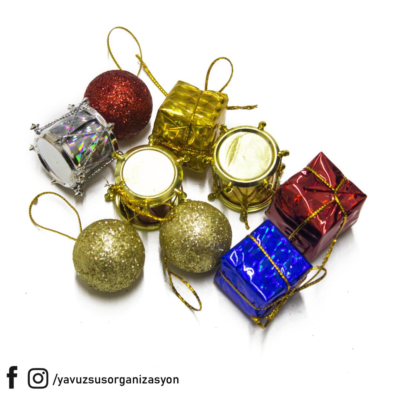 9 lu 3 Model Yılbaşı Ağaç Süsü