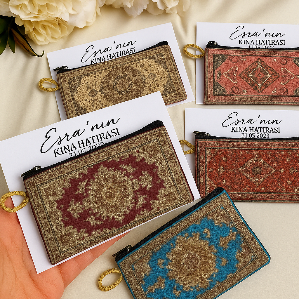 Kına için isme özel cüzdan Hediyelik(20 adet)