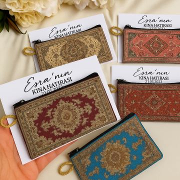 Kına için isme özel cüzdan Hediyelik(20 adet)