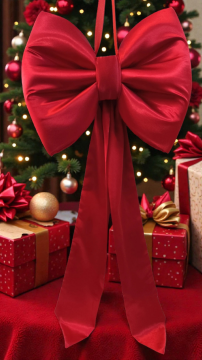 Saten büyük  yılbaşı ağaç fiyonku