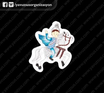 atlı sünnet çocuk sticker (50ad)