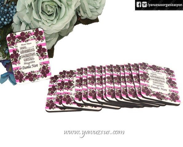 Uv Baskılı Dualı Ahşap Süsü(6*8cm)