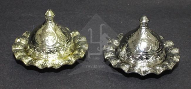 küçük yuvarlak metal lokumluk (KLD) ALTIN
