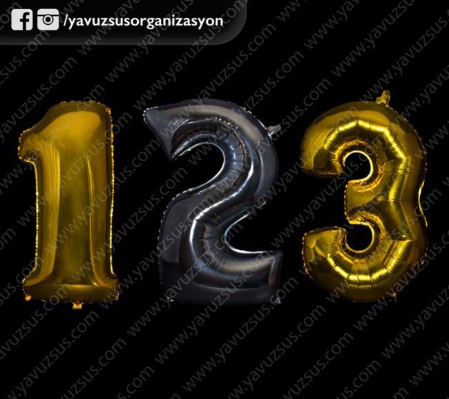 90cm Folyo balon RAKAM 2