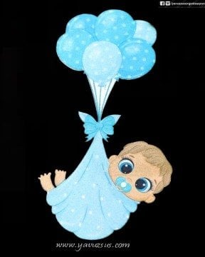 Uv Baskılı Balonlu Ahşap Süs(12*7cm)