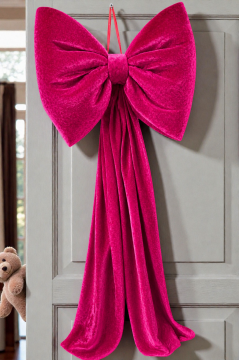 Kadife büyük fiyonk kapı süsü(45×100cm)