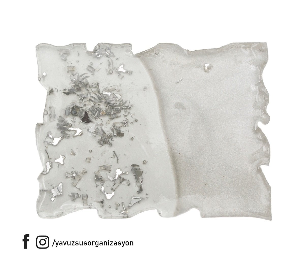 Epoksi Dikdörtgen Varaklı Süs GUMUS