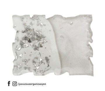 Epoksi Dikdörtgen Varaklı Süs GUMUS