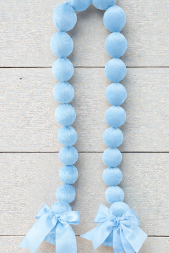 2 mt  7 cm kadife top dekor