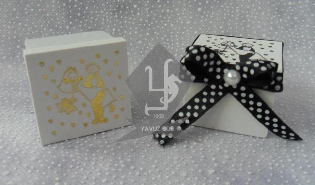 KUCAKTA GELİN DAMAT KUTU(12 adet) ALTIN