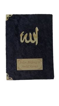 Kişiye Özel 80Sayfa Kadife Kaplı Yasin(10*14cm)
