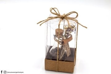 Kahve Çekirdekli Şişe Nikah Hediyeliği (20 Ad.)