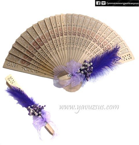 Tüylü Süslü Yelpaze (20 ad)