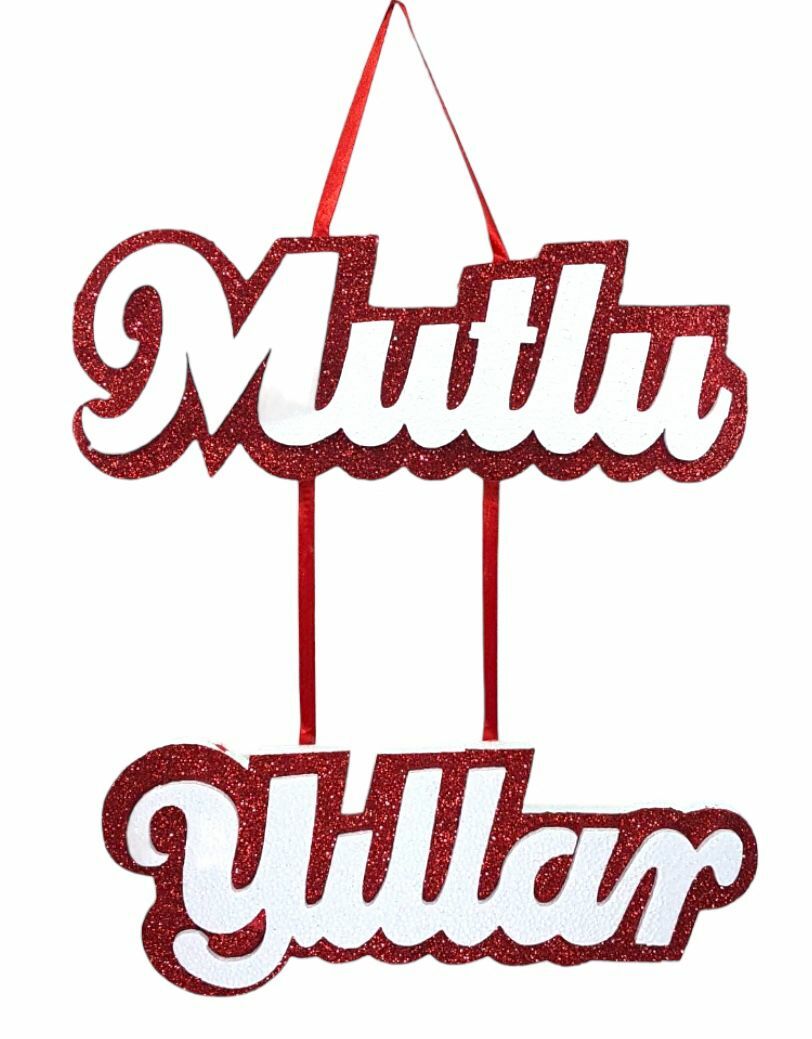 Strafor Alt Alta Mutlu Yıllar Yazısı